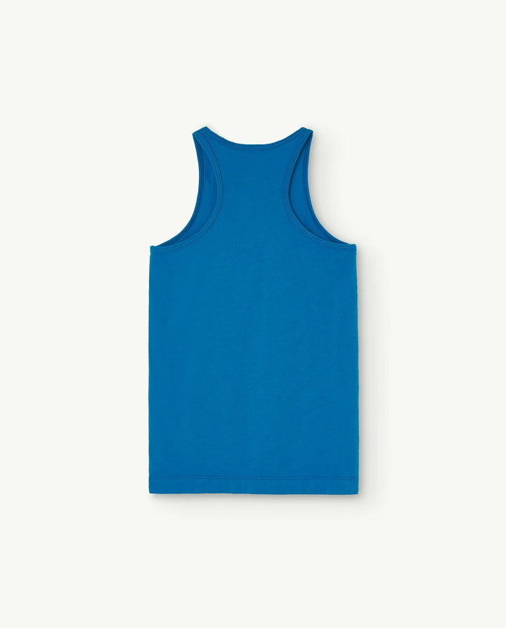 THE ANIMALS OBSERVATORY Kids Blue Frog Tank Top - 4Y/6Y/8Y
