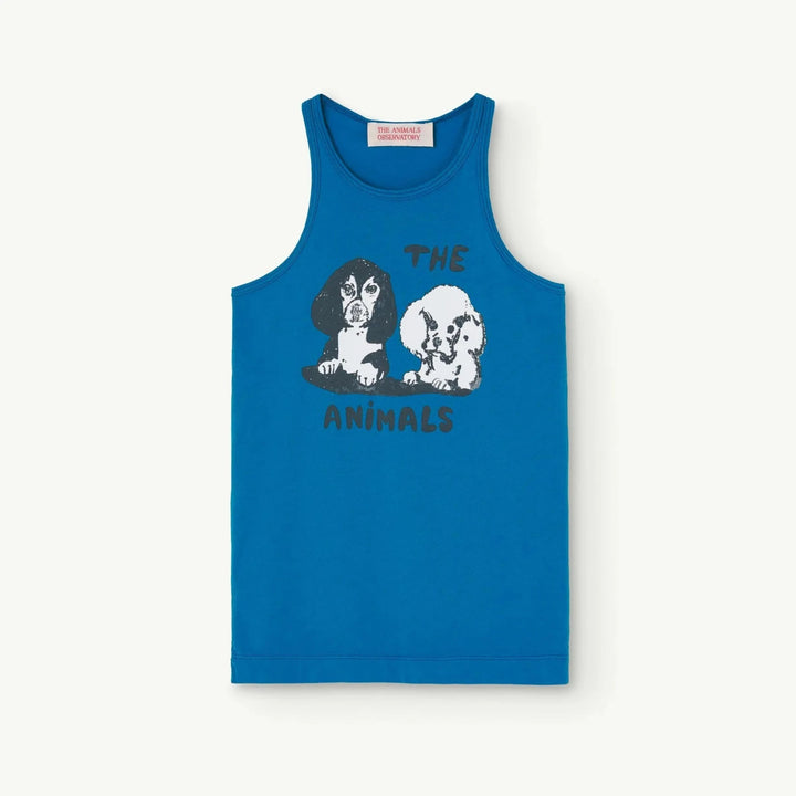 THE ANIMALS OBSERVATORY Kids Blue Frog Tank Top - 4Y/6Y/8Y