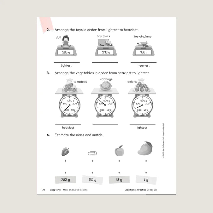 Singapore Math Primary Mathematics Additional Practice 3B