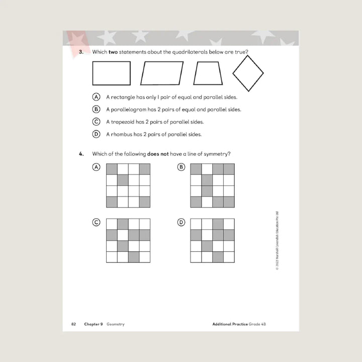 Singapore Math Primary Mathematics Additional Practice 4B