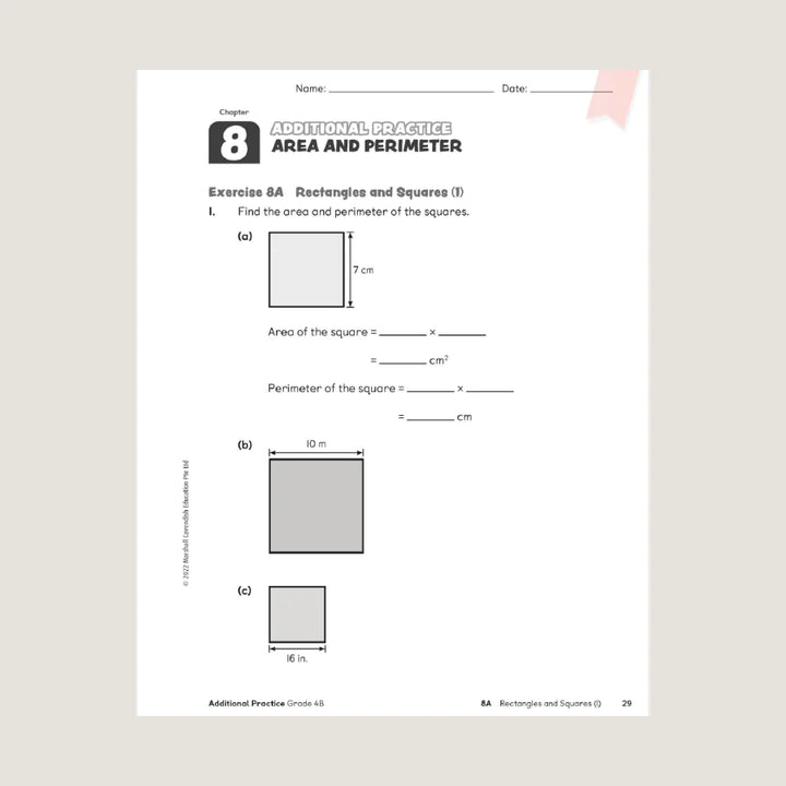 Singapore Math Primary Mathematics Additional Practice 4B