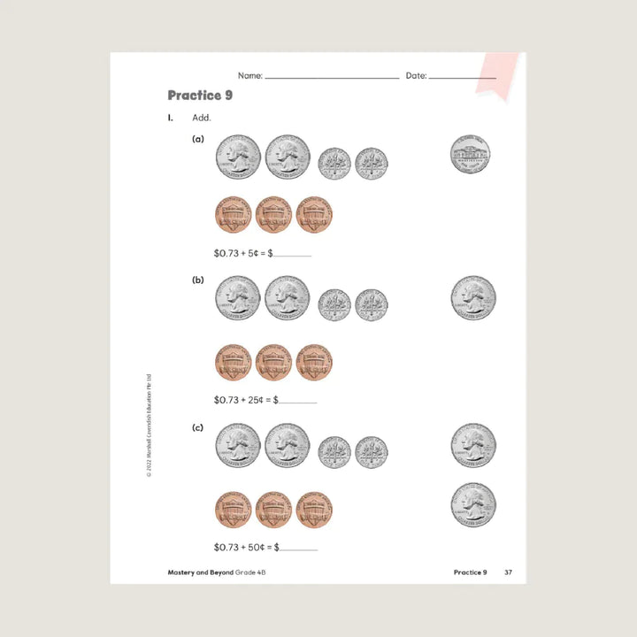 Singapore Math - Primary Mathematics Mastery and Beyond 4B