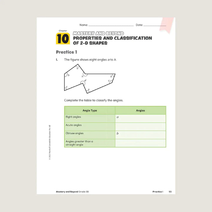 Singapore Math - Primary Mathematics Mastery and Beyond 5B