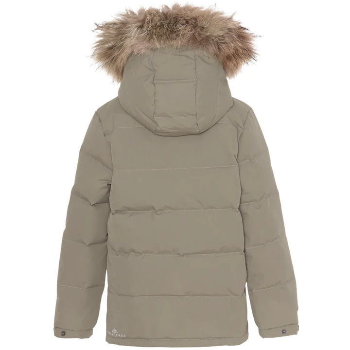Ver De Terre Kids Winter Down Jacket with Fur - Caramel