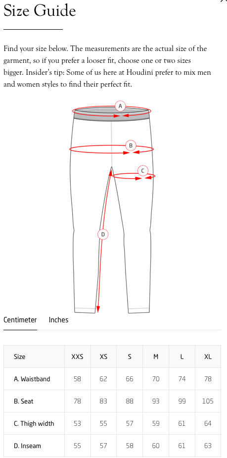 Houdini Womens Drop Knee Power Tights - True Black