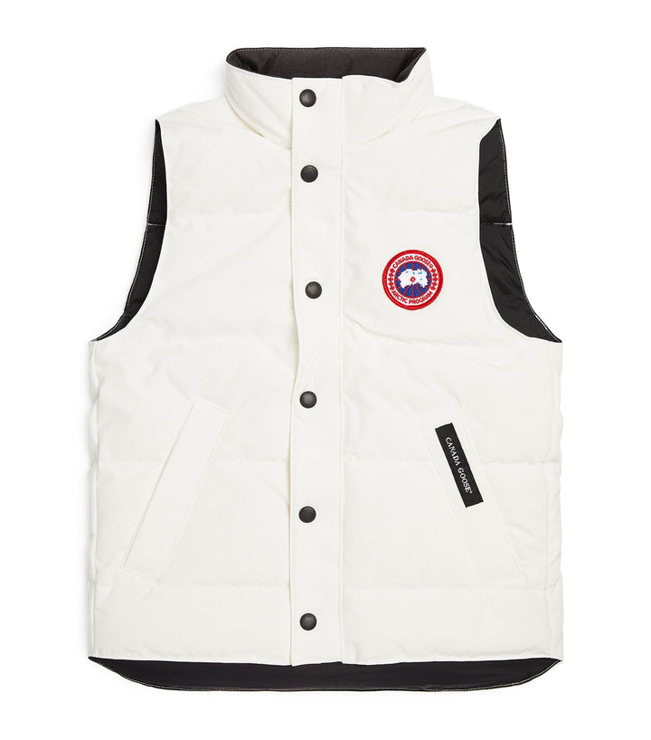 Canada Goose Kids Youth 4554Y Vanier Down Vest - White