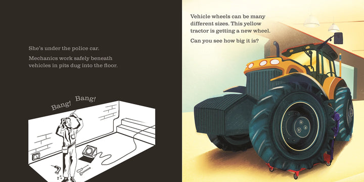 USBORNE Shine-a-Light - At the Garage