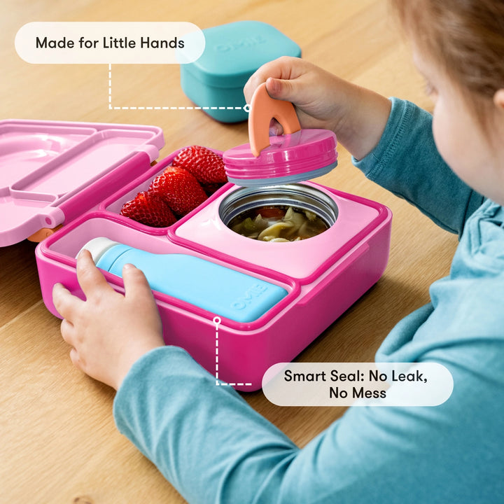 OmieBox Lunch Box - Pixie Pink 3-7Y