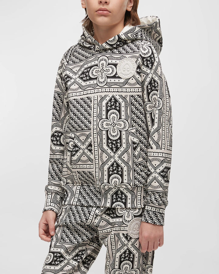 Moose Knuckles Kids Kennedy Printed Hoodie - Grey