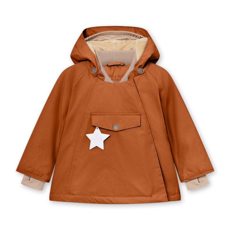 >MINI A TURE Kids WANG Winter Jacket - Leather Brown