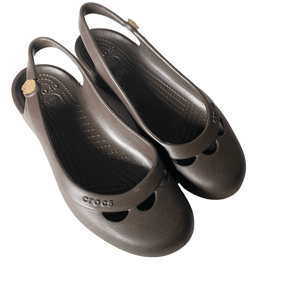 Crocs Womens Boulder Colorado Brown Ballet Flats Espresso