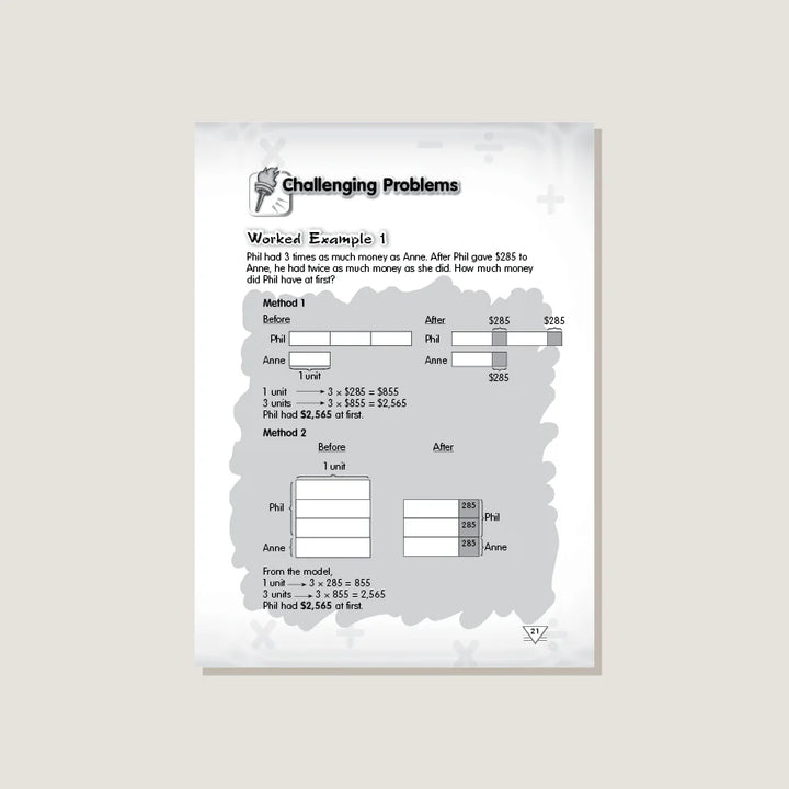 Singapore Math Primary Math - Challenging Word Problems Common Core Edition Grade 4