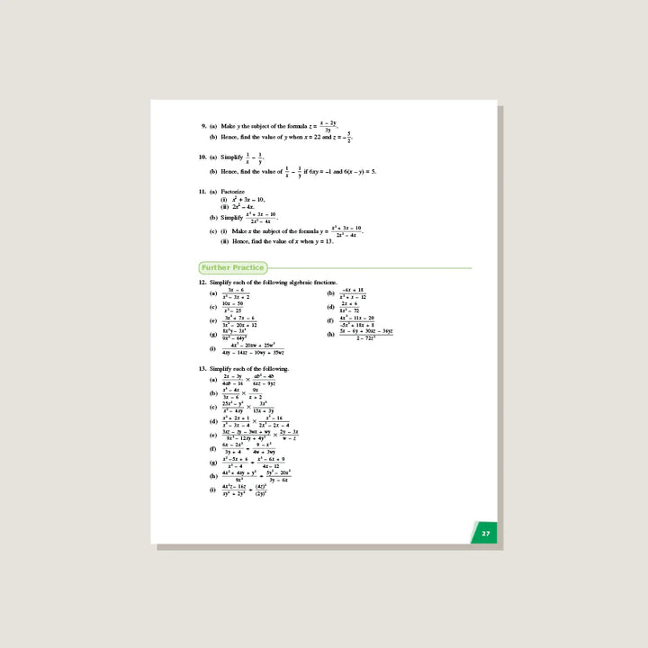 Singapore Math - Dimensions Math Workbook 8A
