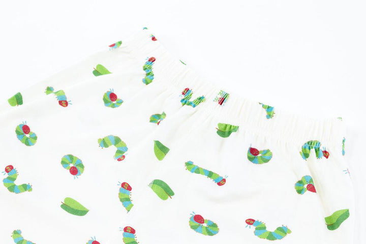 Nest Designs Kids/Baby Short Sleeve Two-Piece PJ Set (Bamboo Jersey) - Eric Carle Curly Caterpillar
