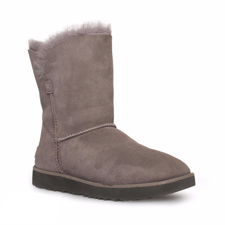 UGG Women's Classic Cuff Short Winter Boots in Stormy Grey