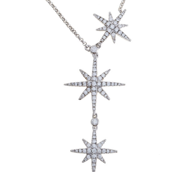 APM Triple Météorites Adjustable Necklace - Silver