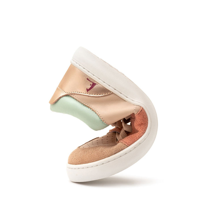 Tip Toey Joey Kids OLLIE Sneakers - Rose Smoke Suede / Yogurt