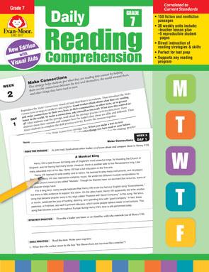 >Evan-Moor Grade 7 Daily Reading Comprehension