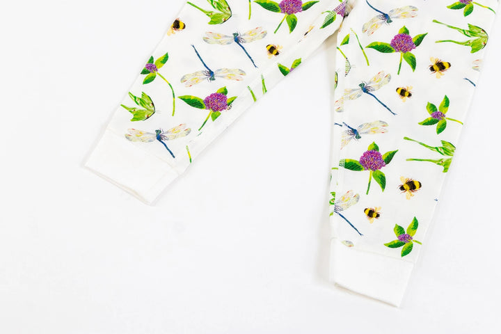 Nest Designs Kids/Baby Two-Piece Long Sleeve PJ Set (Bamboo Jersey) - Eric Carle Garden Flight