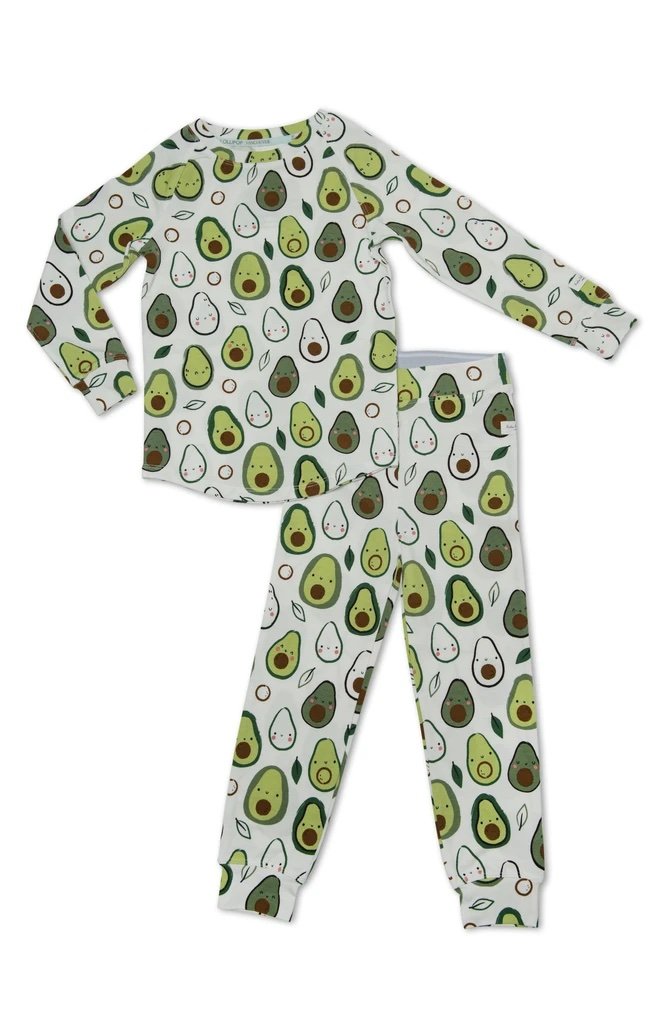 LOULOU LOLLIPOP Baby Unisex 2-Piece Pajama Set in Avocado