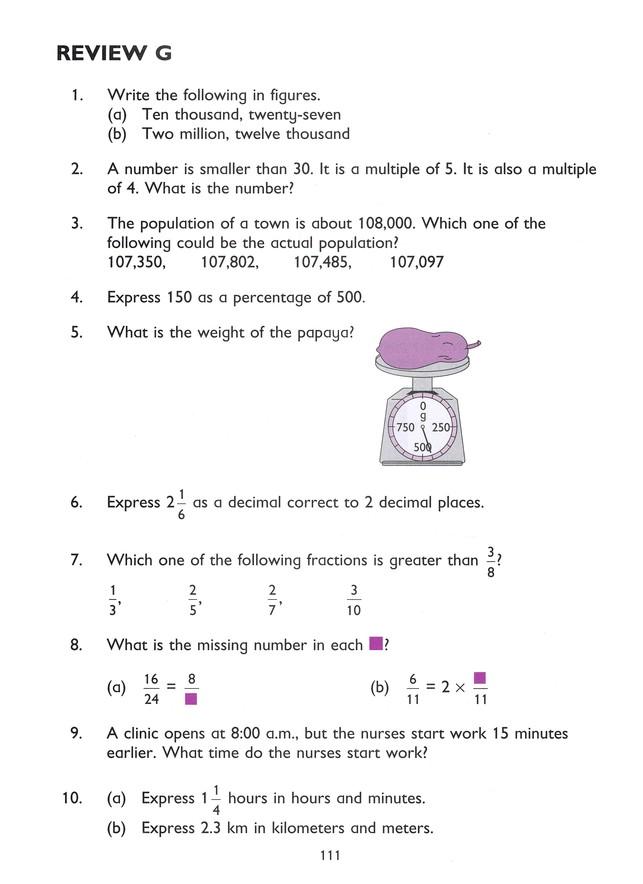 Singapore Math Primary Math Textbook 6B US Edition