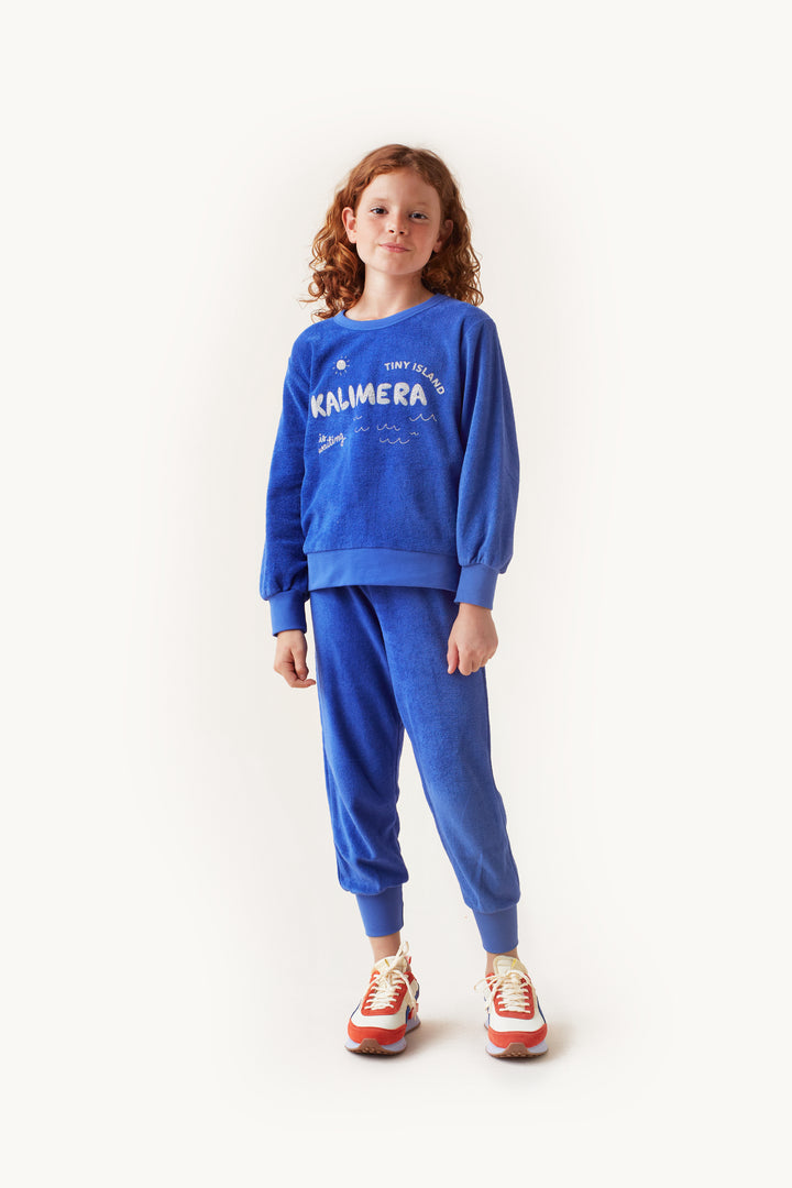 TINYCOTTONS Kids TINY SWEATPANT in Ultramarine 160