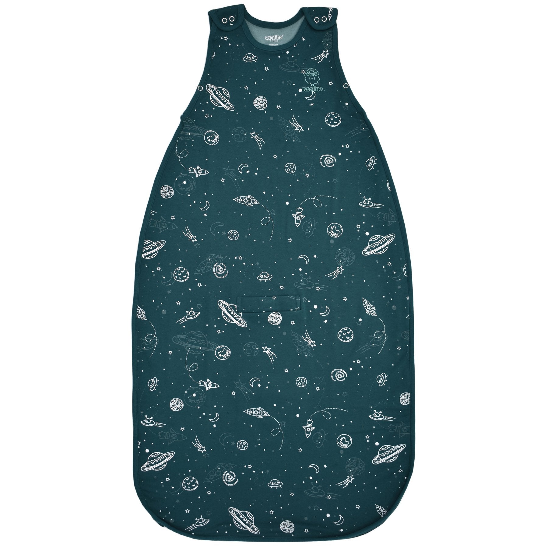 Woolino Merino Wool 4 Season Sleep Bag ULTIMATE - Space (Glow In The D –  Mom Loves Me Children Boutique