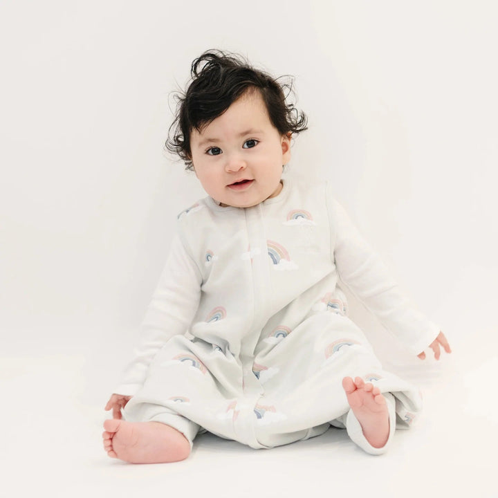 Woolino Merino Wool 4 Season Baby Sleep Bag with FEET opening - Rainbow