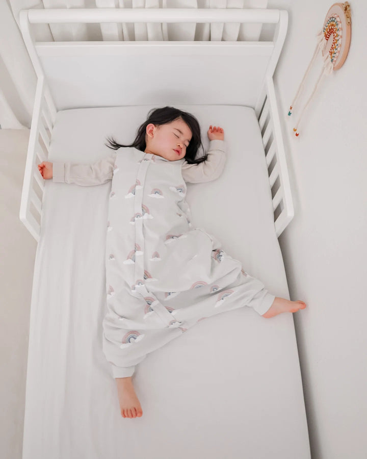 Woolino Merino Wool 4 Season Baby Sleep Bag with FEET opening - Rainbow