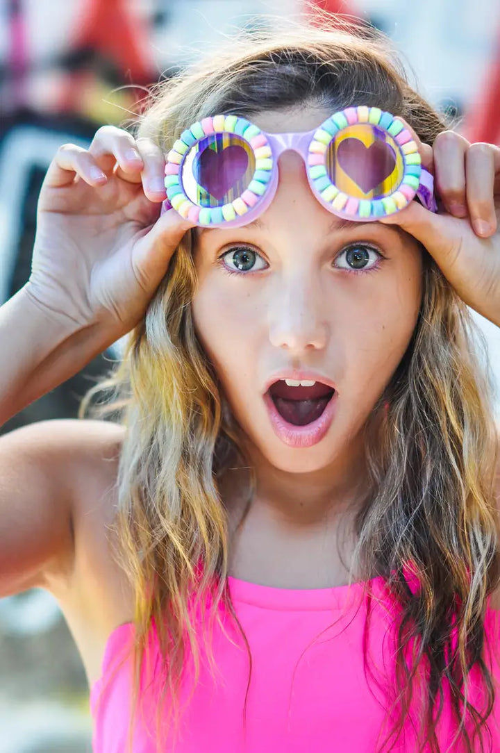 Bling2o Pool Jewel Swim Goggles - Lovely Lilac Pool 6Y+