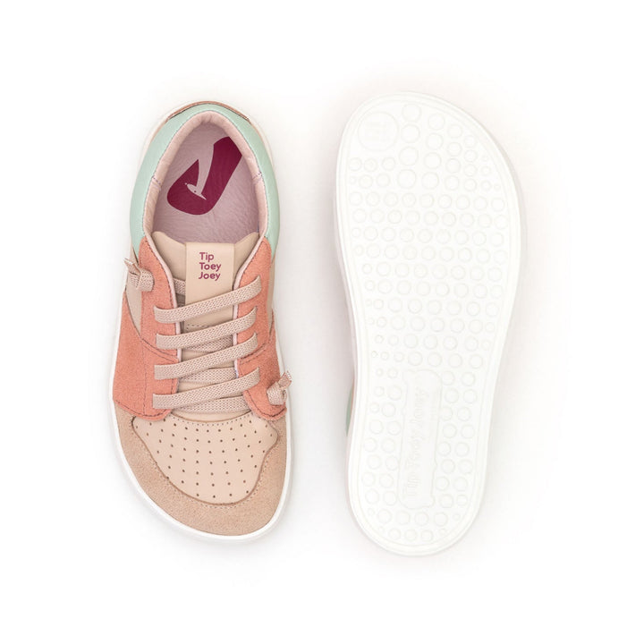 Tip Toey Joey Kids OLLIE Sneakers - Rose Smoke Suede / Yogurt