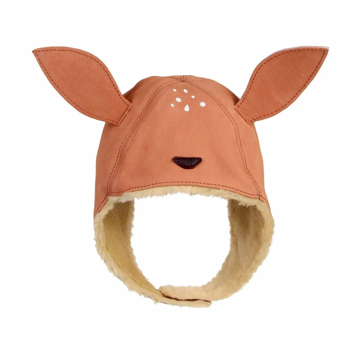 Donsje Kids KAPI Winter Leather Hat Deer Mom Loves Me Children Boutique