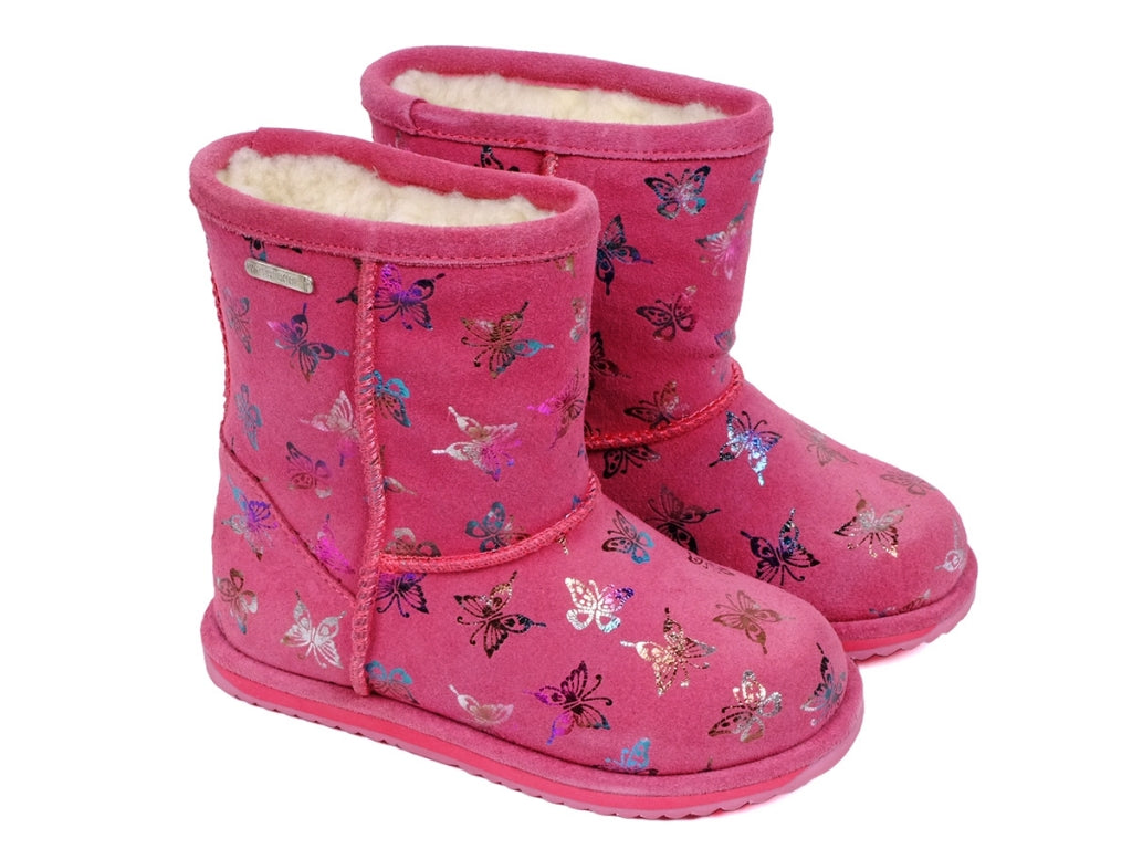 EMU AUSTRALIA Kids Girls Flutter Brumby Waterproof Snow Boots in Hot P Mom Loves Me Children Boutique