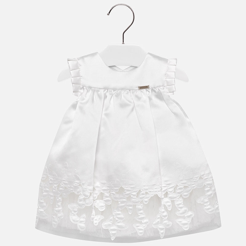 Mayoral 1908-24 Kids Baby Girl Embroidered Butterflies Dress
