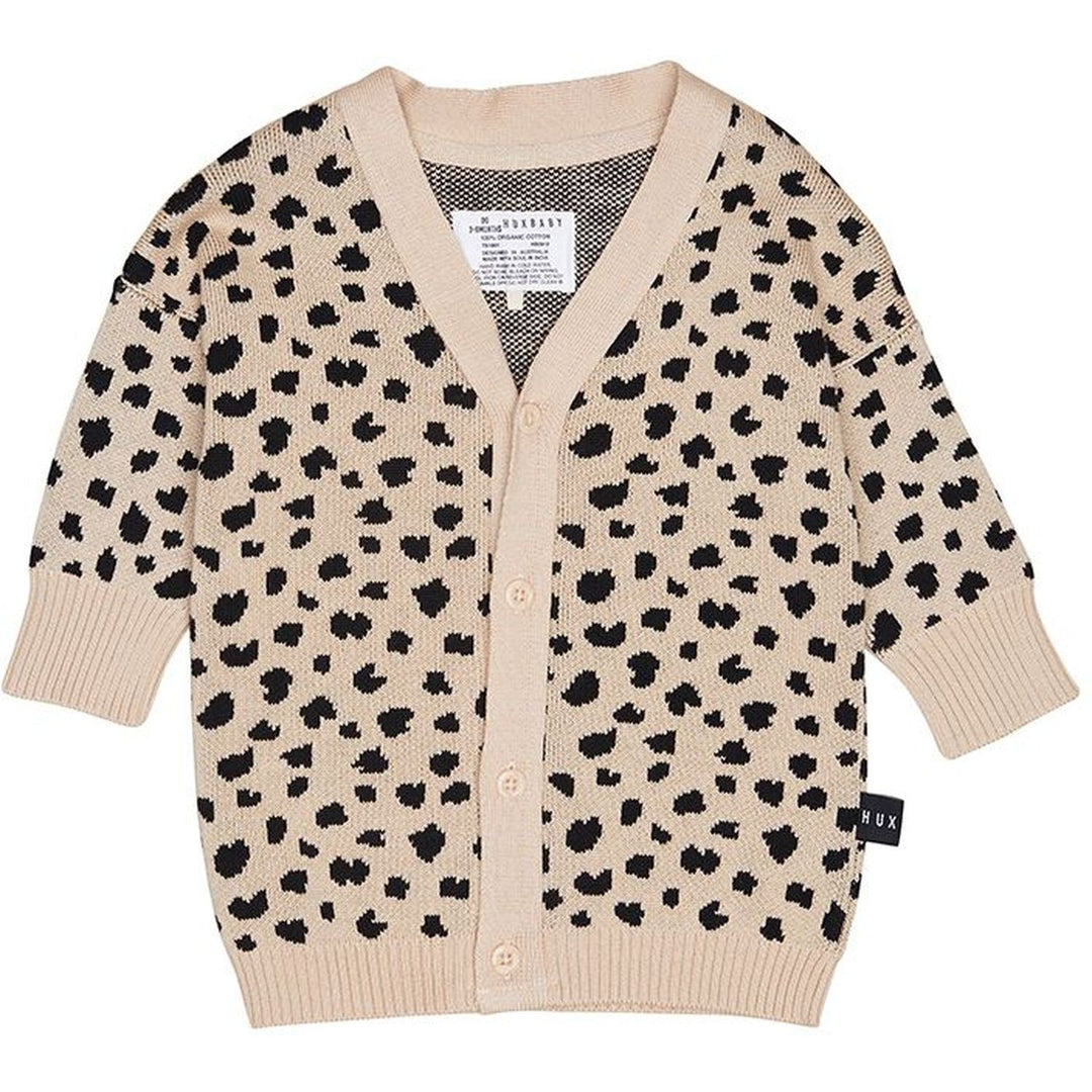 Huxbaby Kids Leopard Knit Cardigan