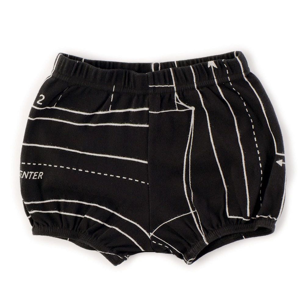 Nununu Kids SEWING PATTERN Yoga Shorts - Black