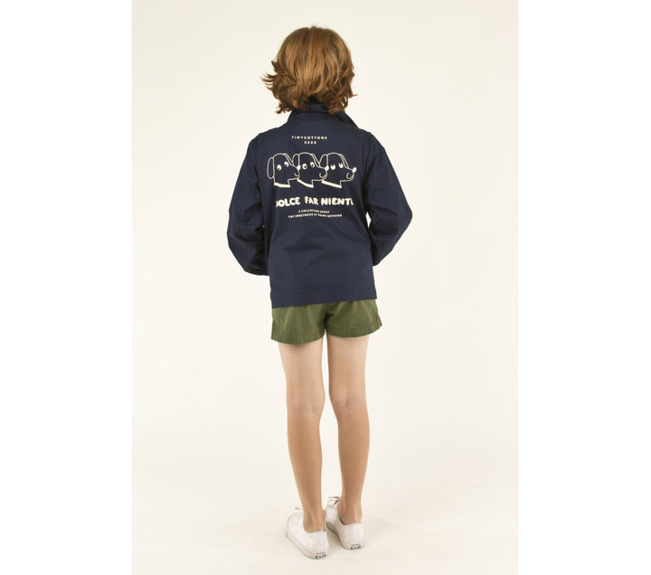 TINYCOTTONS Kids "DFN DOGS" JACKET in light navy/light cream 279