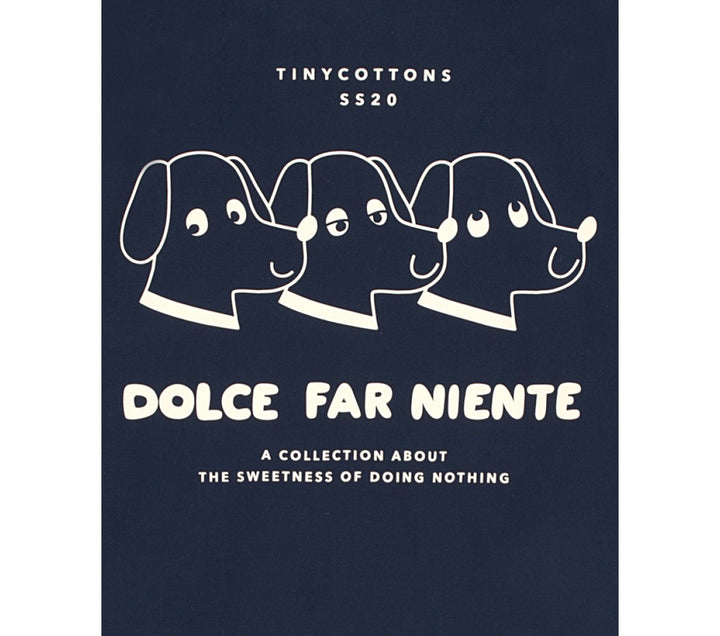 TINYCOTTONS Kids "DFN DOGS" JACKET in light navy/light cream 279