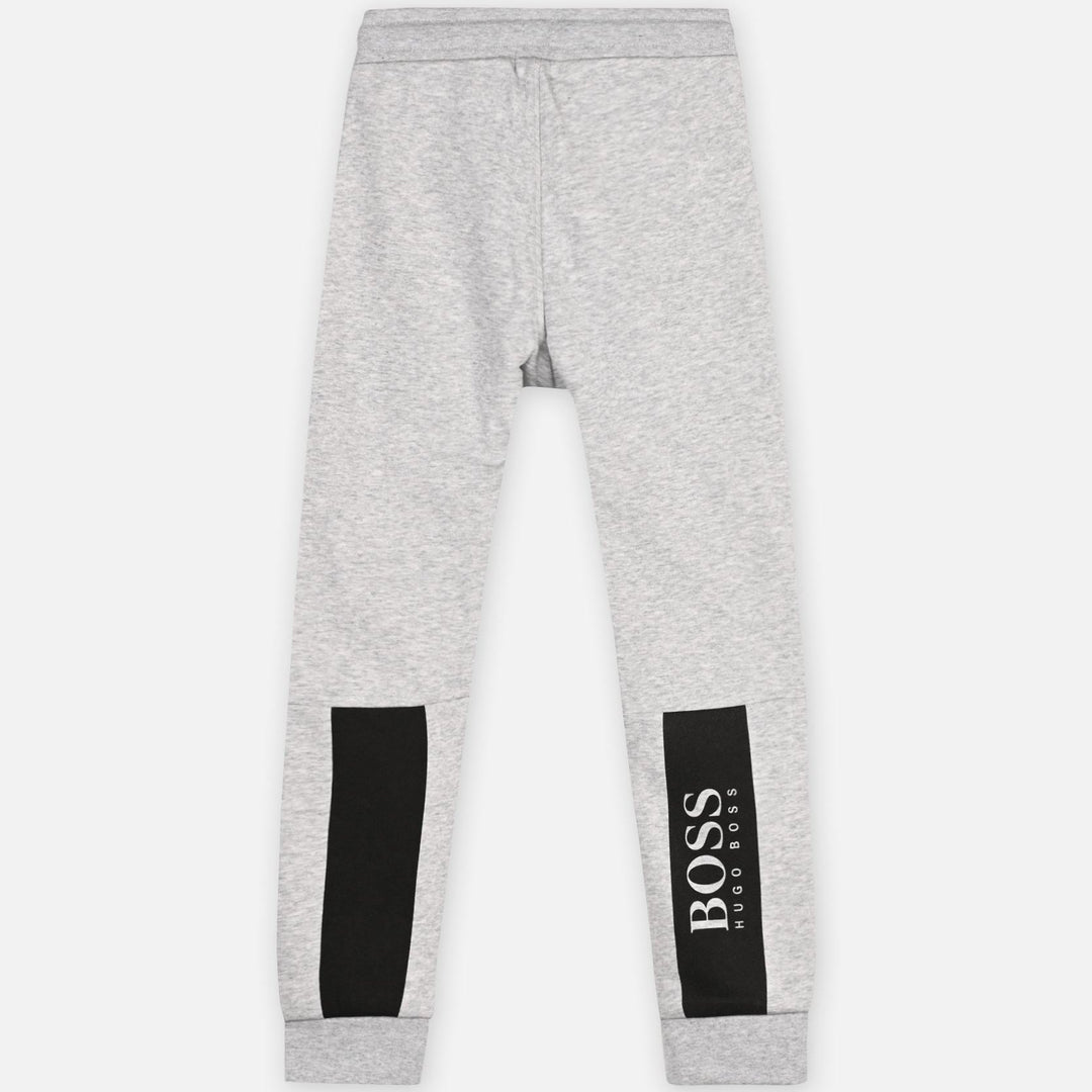 BOSS Kids Gray LOGO Jogging Sweatpants