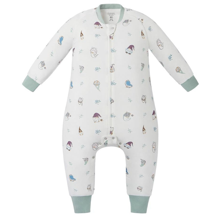 Nest 1.0 TOG Organic Cotton Long Sleeve Footed Sleep Suit - Oh Gnome!