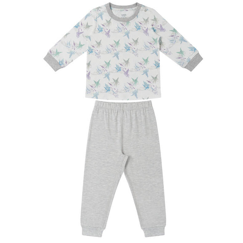 Nest Bamboo Avocado Jersey Two-Piece Long Sleeve Play Set - Cloud Ponies