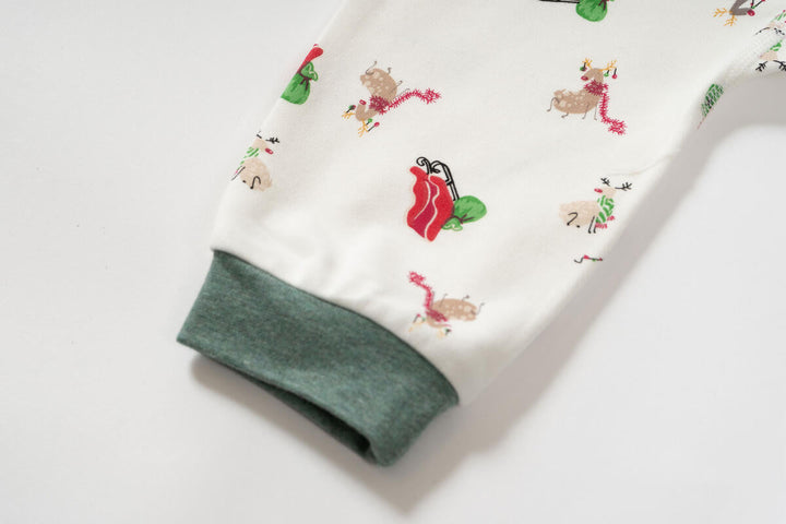 Nest Designs Baby Organic Cotton Long Sleeve Footless Sleeper - Sleigh All Day (Holiday)