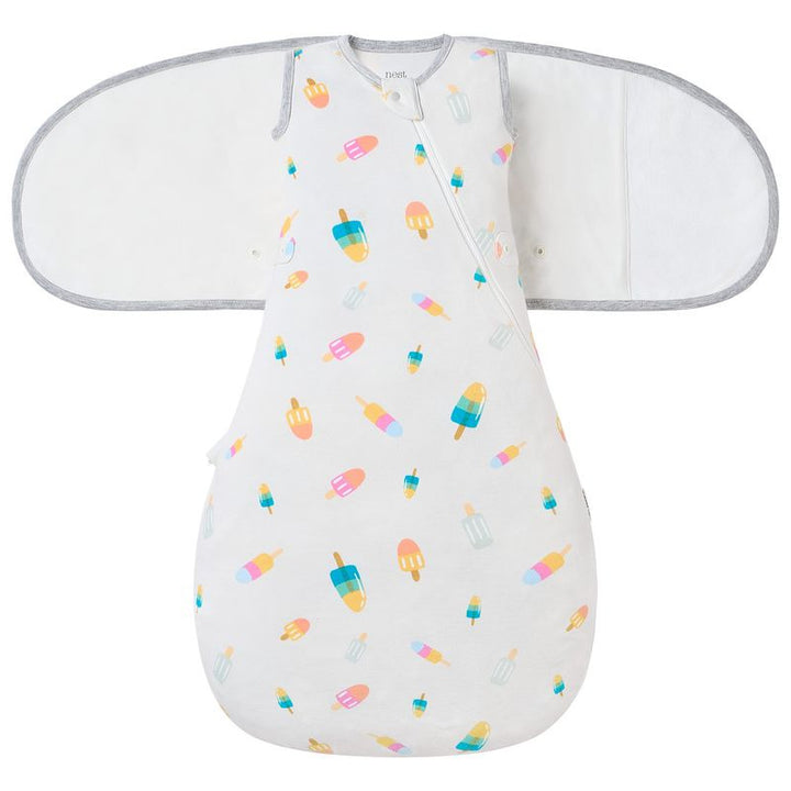 Nest Designs Baby 0.5 TOG Startle Stop Sleep Bag (Organic Cotton) - Summer Pops