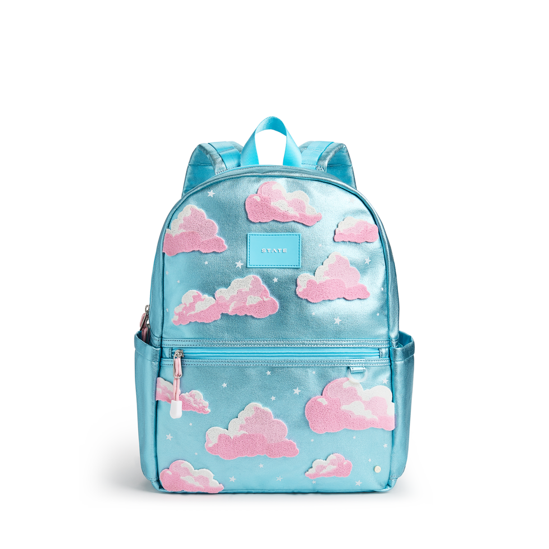>State Bags Kane Kids Double Pocket Backpack - Clouds