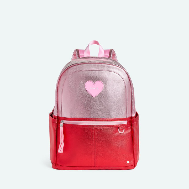 State Bags Kane Kids Double Pocket Backpack - PINK / RED COLORBLOCK