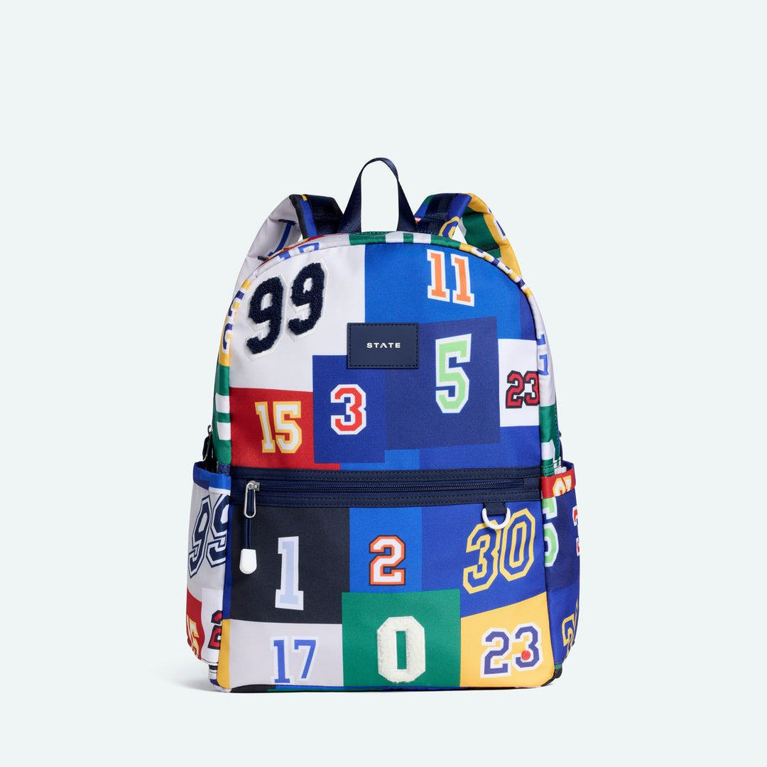 >State Bags Kane Kids Double Pocket Backpack - Varsity Numbers