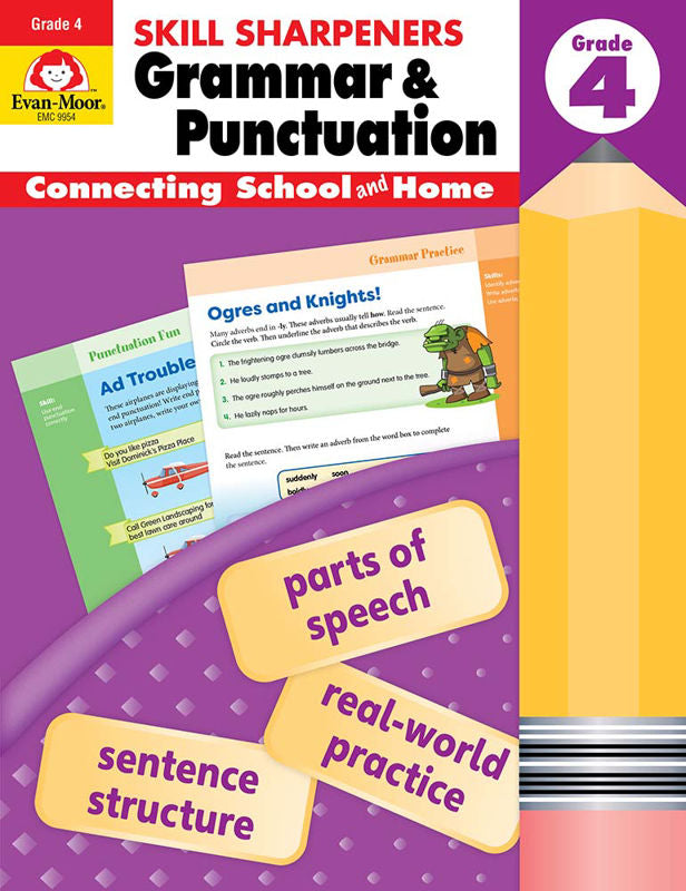 Evan-Moor Skill Sharpeners Grammar & Punctuation Grade 4 - Activity Book