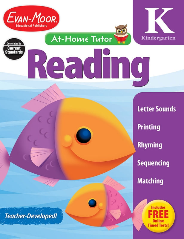 >Evan-Moor Grade  K At-Home Tutor Reading