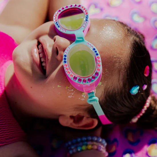 Bling2o Kids Aurora Swim Goggles - Borealis Blue 6Y+