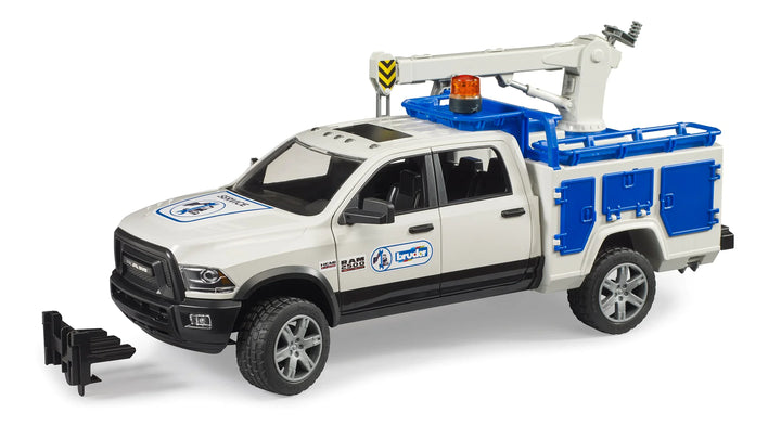 >Bruder 02509 RAM Service Truck w/ Crane + Rotating Beacon Light